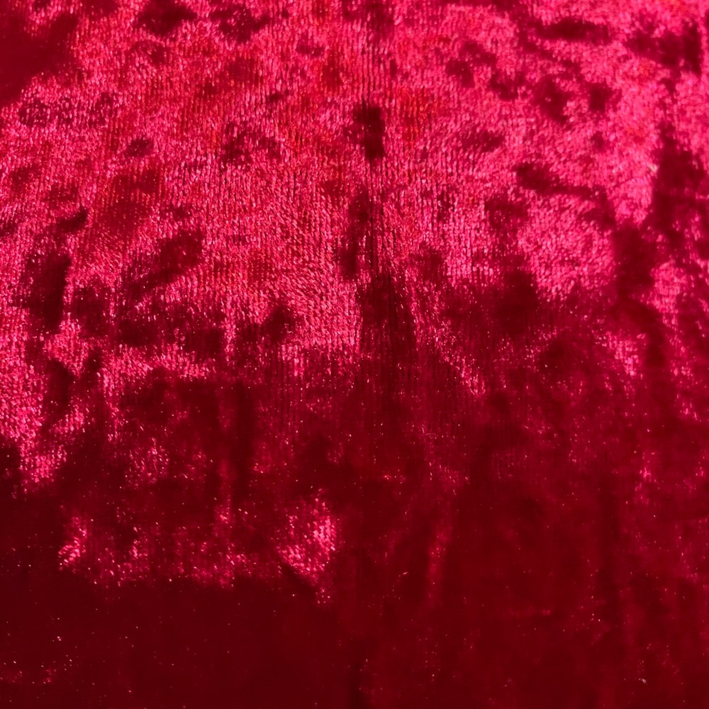 ❌DONATED❌Burgundy Red Velvet V-neck Criss Cross Back Straps Lined Maxi Dress - Picture 13 of 14